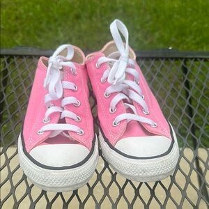 Kids Pink Canvas Sneakers